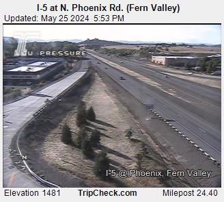 Traffic Cam I-5 at N. Phoenix Rd. (Fern Valley)